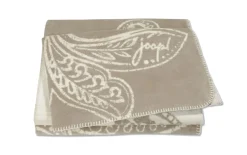 Wohndecke Paisley, taupe, 150 x 200 cm