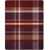 Wohndecke Ruby Check, rot, 150 x 200 cm