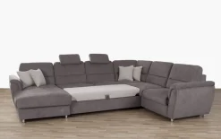 Wohnlandschaft Deva, grau, inkl. Funktionen