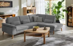 Wohnlandschaft Livento, grau, inkl. Funktionen