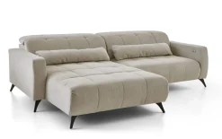 Wohnlandschaft Nil, beige, inkl. elektrischer Sitztiefenverstellung