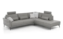 Wohnlandschaft PN-EM24126, grau, inkl. Kopfstütze