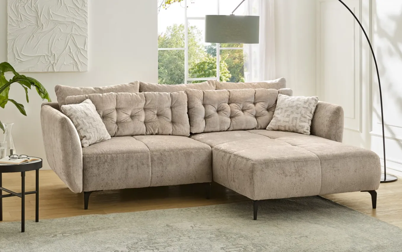 Wohnlandschaft Salo, beige, inkl. Kissen