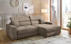 Wohnlandschaft Slider, taupe, inkl. Funktionen