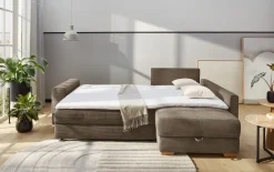 Wohnlandschaft Sunset, taupe, inkl. Schlaffunktion