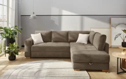 Wohnlandschaft Sunset, taupe, inkl. Schlaffunktion
