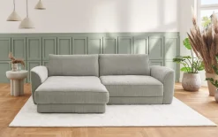 Wohnlandschaft ZE-EM25094, grau, inkl. Sitztiefenverstellung