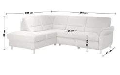Wohnlandschaft ZE-EM16033, silber, inkl. Funktionen