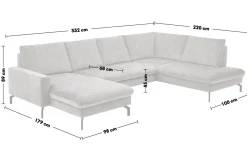 Wohnlandschaft ZE-EM20028, silver