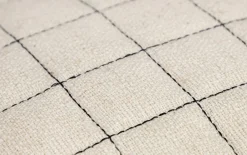 Zierkissenhülle Grid, offwhite, 38 x 38 cm