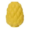 Zitrus-Glasvase, gelb, 22 cm